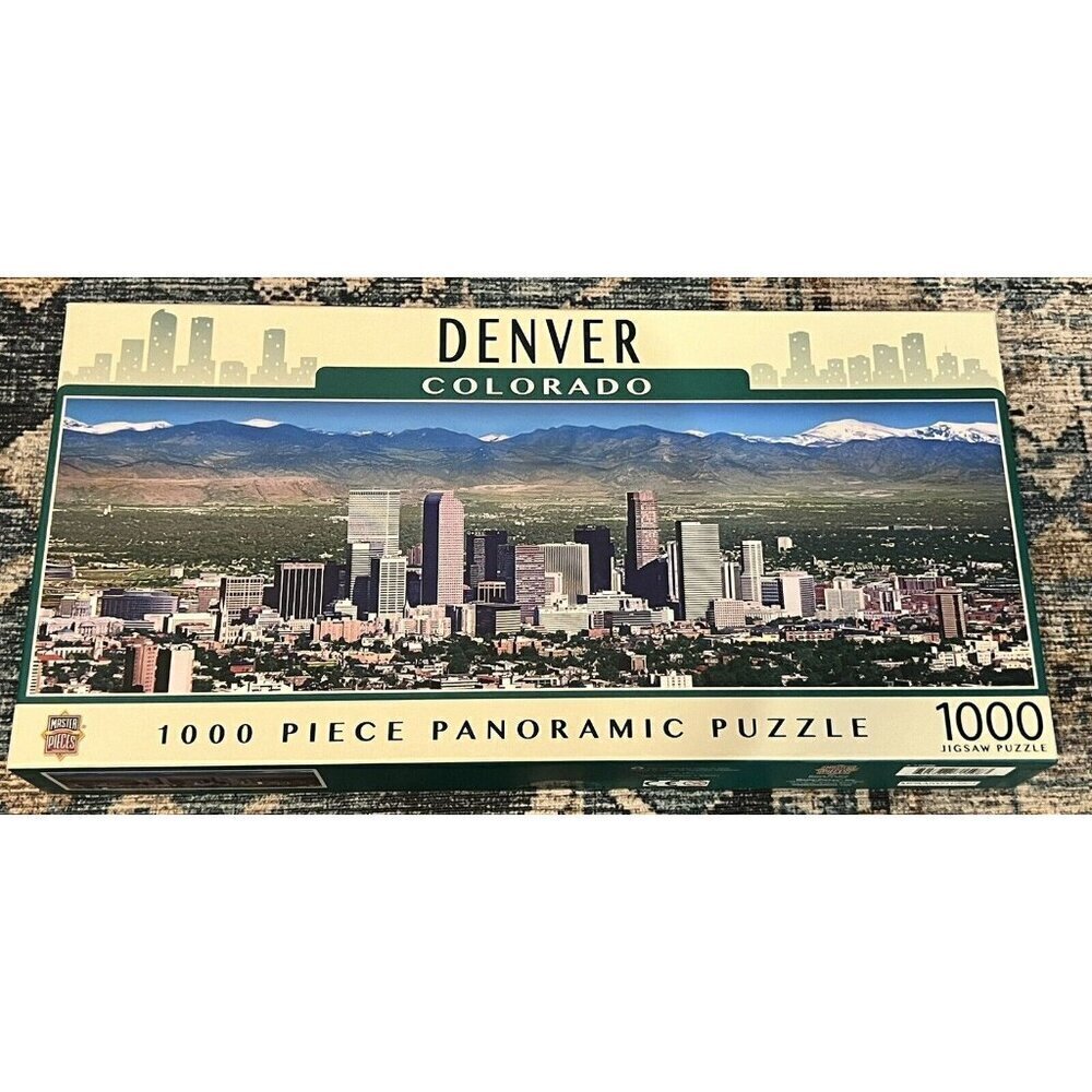 NEW Masterpieces‎ | Denver 1000 Piece Panoramic Jigsaw Puzzle